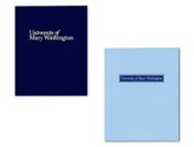 Image of blue UMW Branded folders