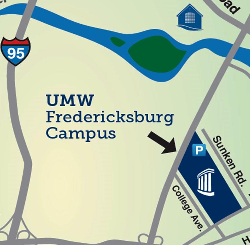 UMW Campus and Parking Map