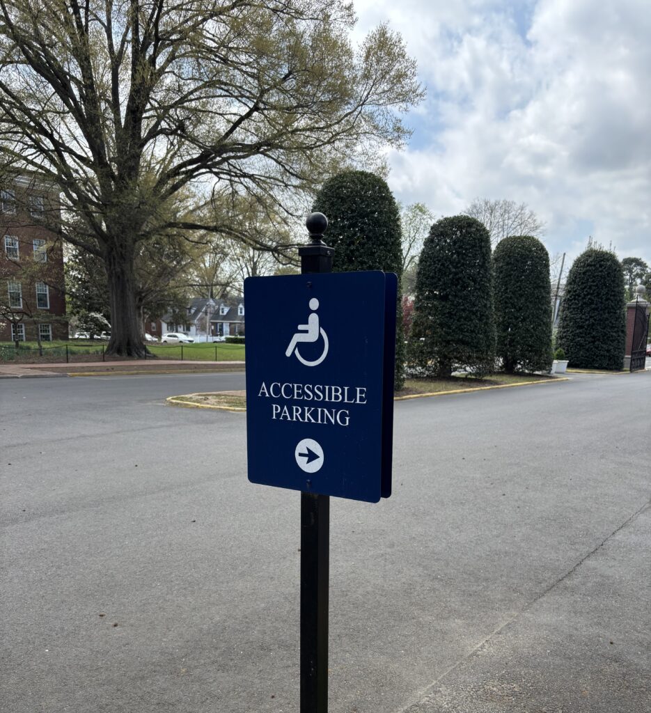 Accessible Parking signage.